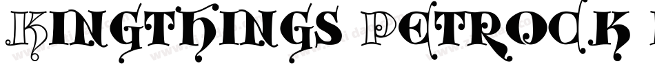 Kingthings Petrock light字体转换